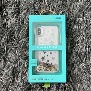 Kate Spade iPhone X Liquid Glitter Case